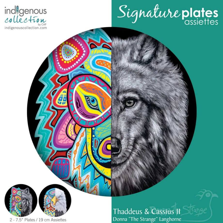 Thaddeus & Cassius 7.5" Signature Plates Box Set by Artist Donna "The Strange" Langhorne