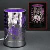 7" Purple Butterfly Touch Sensor Light with Scented Wax Glass Holder