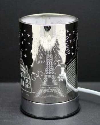 7" Silver Forest Touch Sensor Lamp with Scented Oil Holder