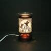 6.5" Hummingbird Copper Finish Touch Sensor Lamp with Scented Wax Glass Holder