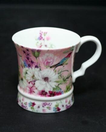 16 oz. Bird & Flora Bone China Mug with Gift Box