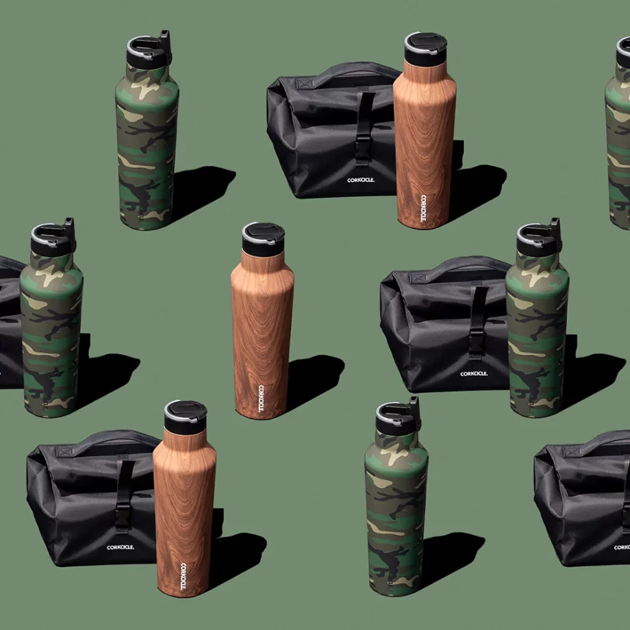 Corkcicle 20 oz. Sport Canteen Walnut Wood selection