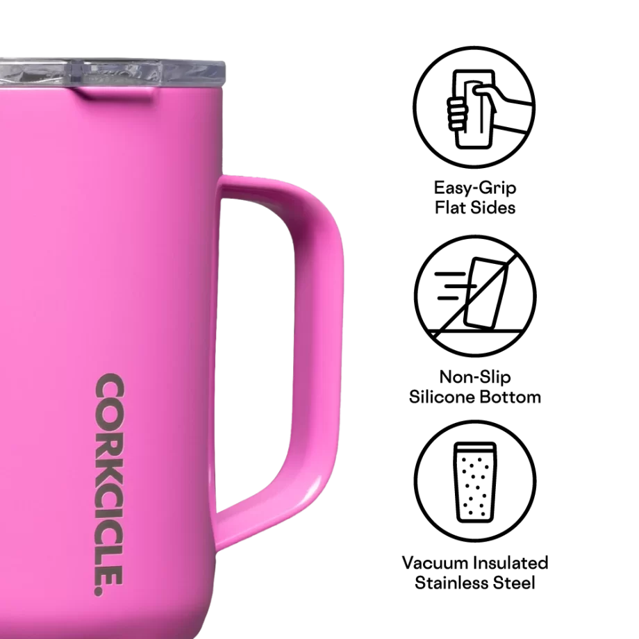 Corkcicle 16 oz. Mug Miami Pink