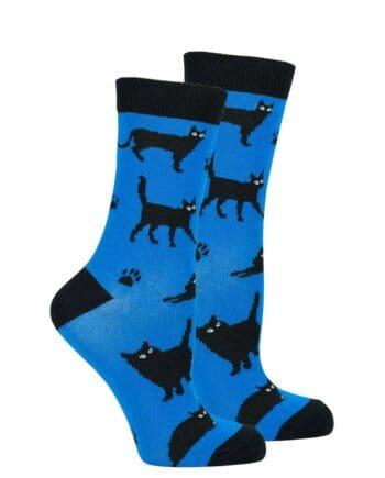 "Shadow Cat" Women's Crew Socks by Socks n Socks