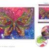 16"x 20" Butterfly Diamond Art Kit by Craft Medley