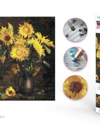 15.8"x 19.7" Sunflowers Diamond Art Kit by Craft Medley