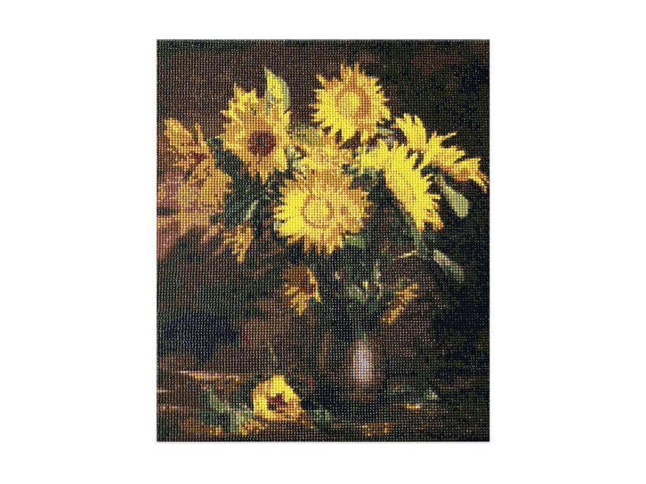 15.8"x 19.7" Sunflowers Diamond Art Kit by Craft Medley