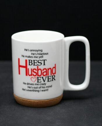 280ml "Best Husband Ever" Cork Based Mug