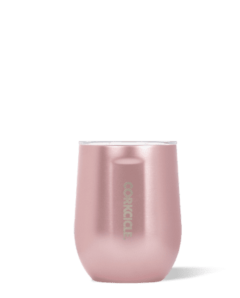 Corkcicle 12 oz. Stemless Wine Tumbler Rose Metallic