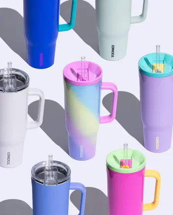 Corkcicle Cruiser 40oz Tumblers with Handle and Straw