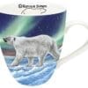 Ocean's Edge polar Bear walking 18 ounce mug by Indigenous artist Ronnie Simons