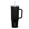 Corkcicle 40oz Cruiser Matte Black Tumbler with Handle and Straw