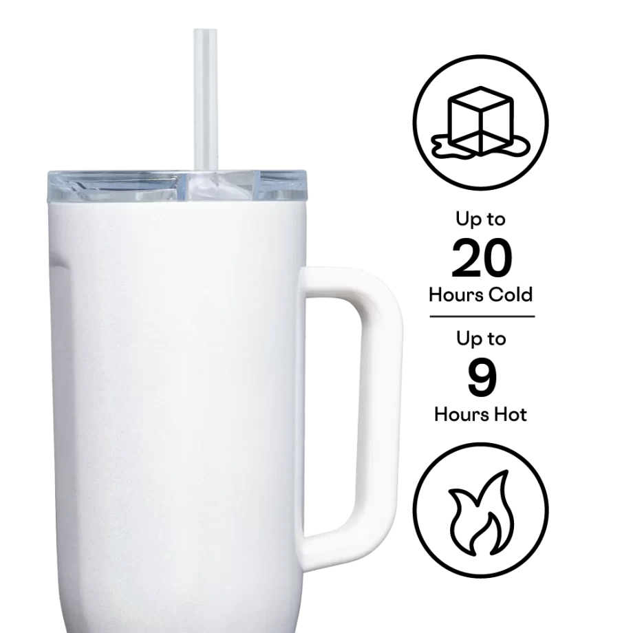 Corkcicle 40oz Cruiser Unicorn Magic Tumbler with Handle and Straw