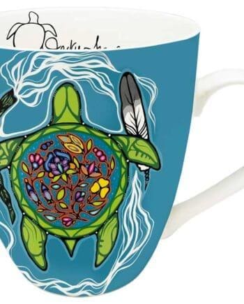 Prayers for Turtle Island Signature Mug by Indigenous artist Jackie Traverse