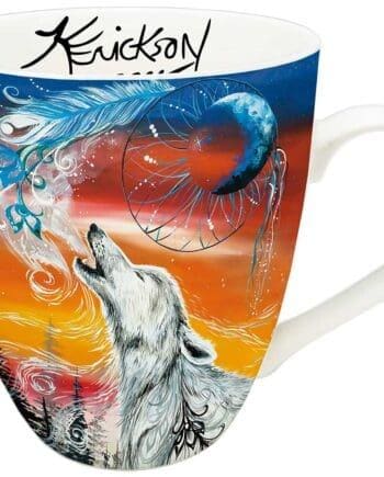 Alpha Wolf Signature mug by Indigenous artist Ronnie Simon