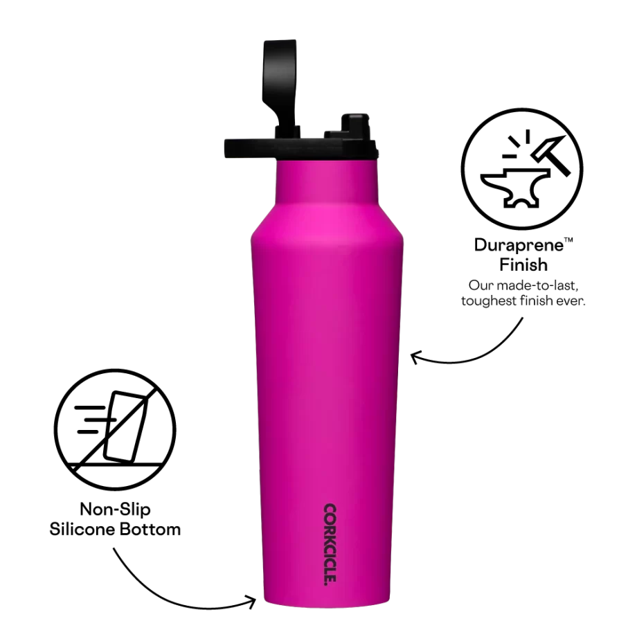 Corkcicle 20 oz Sport Canteen Berry Punch Water Bottle