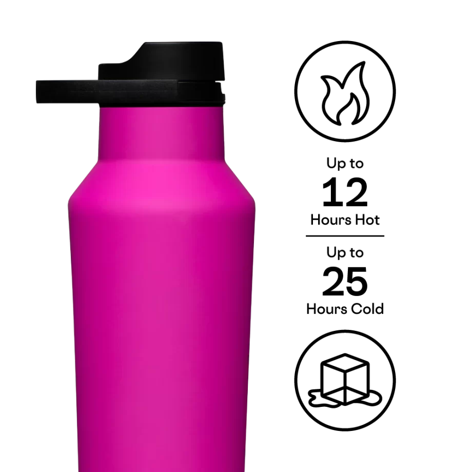 Corkcicle 20 oz Sport Canteen Berry Punch Water Bottle