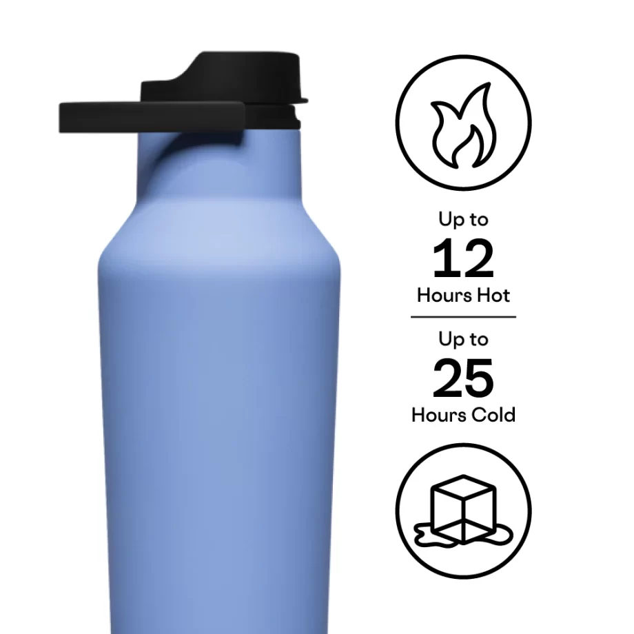 Corkcicle 20 oz Sport Canteen Periwinkle Water Bottle