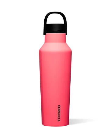 Corkcicle 20 oz Sport Canteen Paradise Punch Water Bottle with quick sip lid