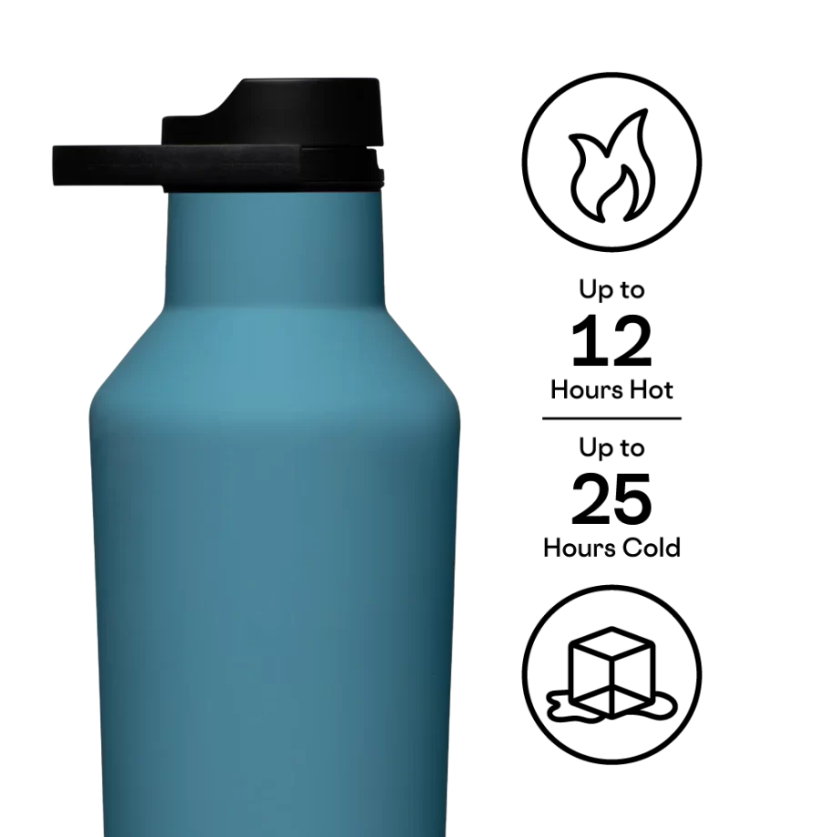 Corkcicle 32 oz Sport Canteen in Storm (Greyish Blue)