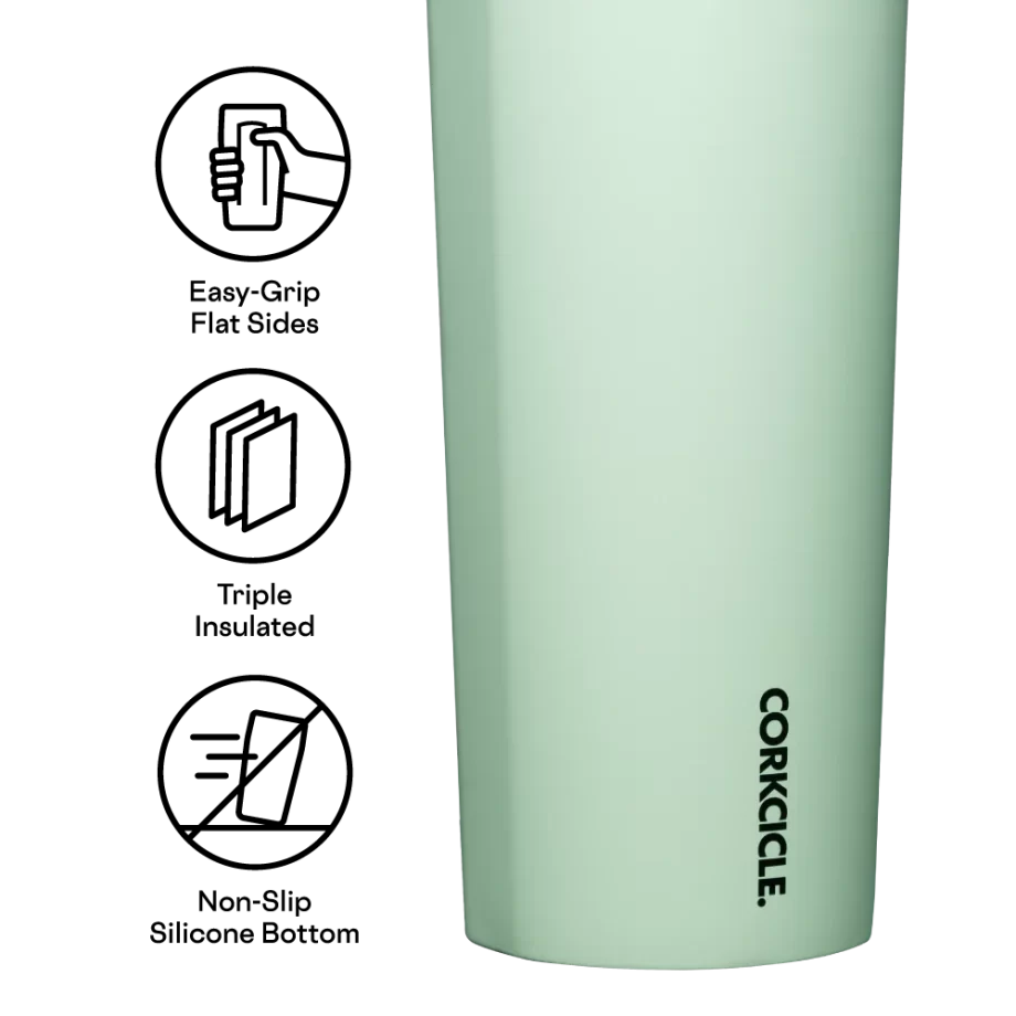 Corkcicle 32 oz Sport Canteen Sage Mist Water Bottle with quick sip cap