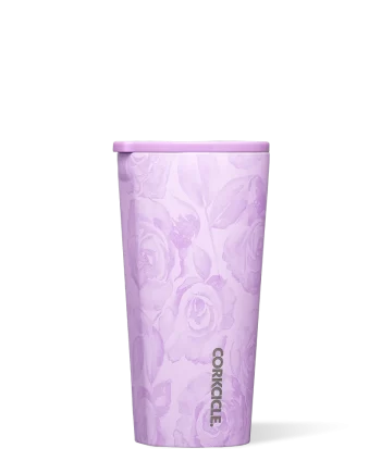 Corkcicle 16 oz Tumbler Forget Me Not Pink with sliding & shatterproof Lid