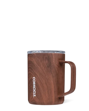 Corkcicle 16 oz mug Walnut wood