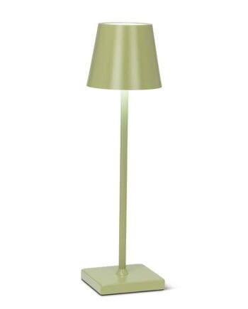 15" Classic Shade LED Table Lamp in Green