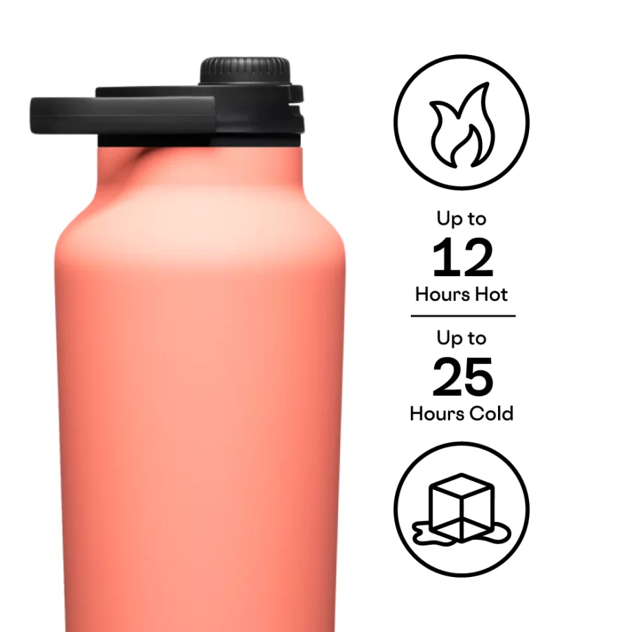 Corkcicle 64 oz Sport Jug Coral