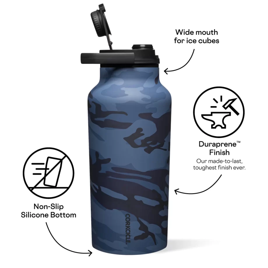 Corkcicle 64 oz Sport Jug Navy Camo