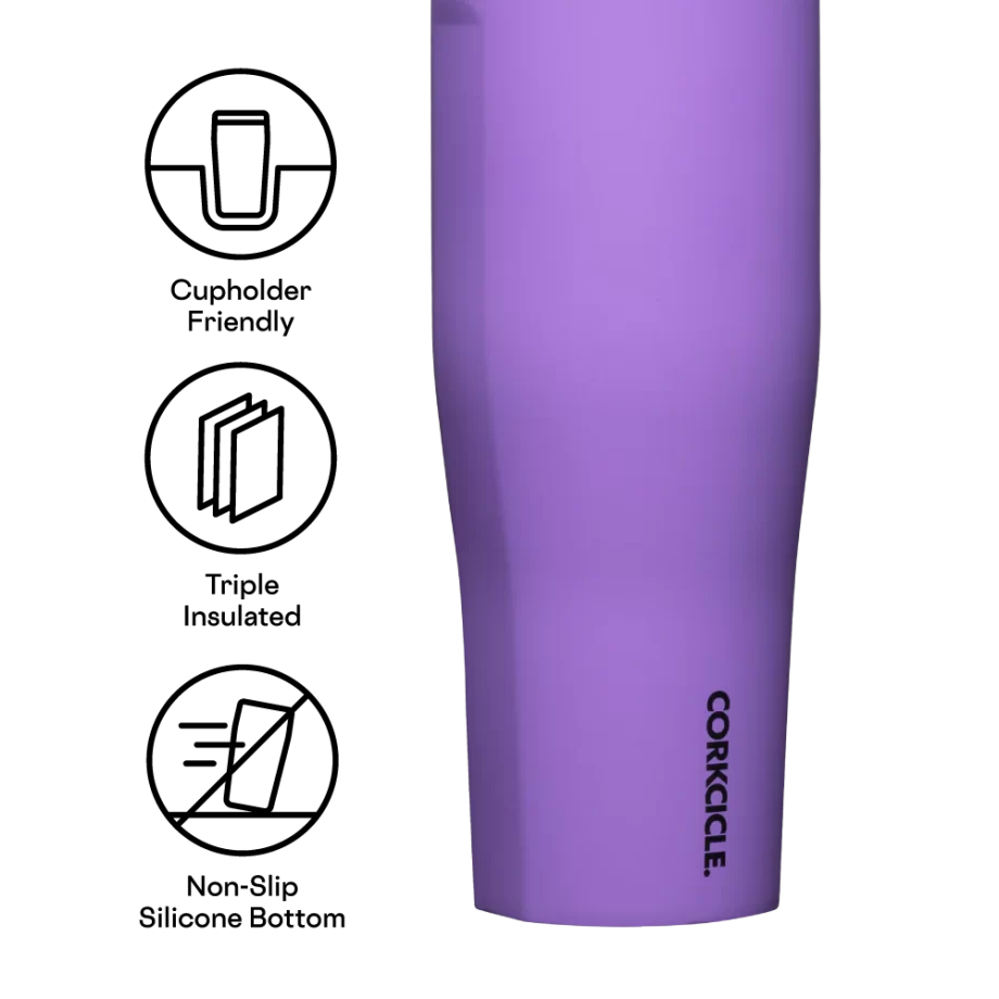 Corkcicle 30 oz Go Cup XL Varsity Purple Tumbler