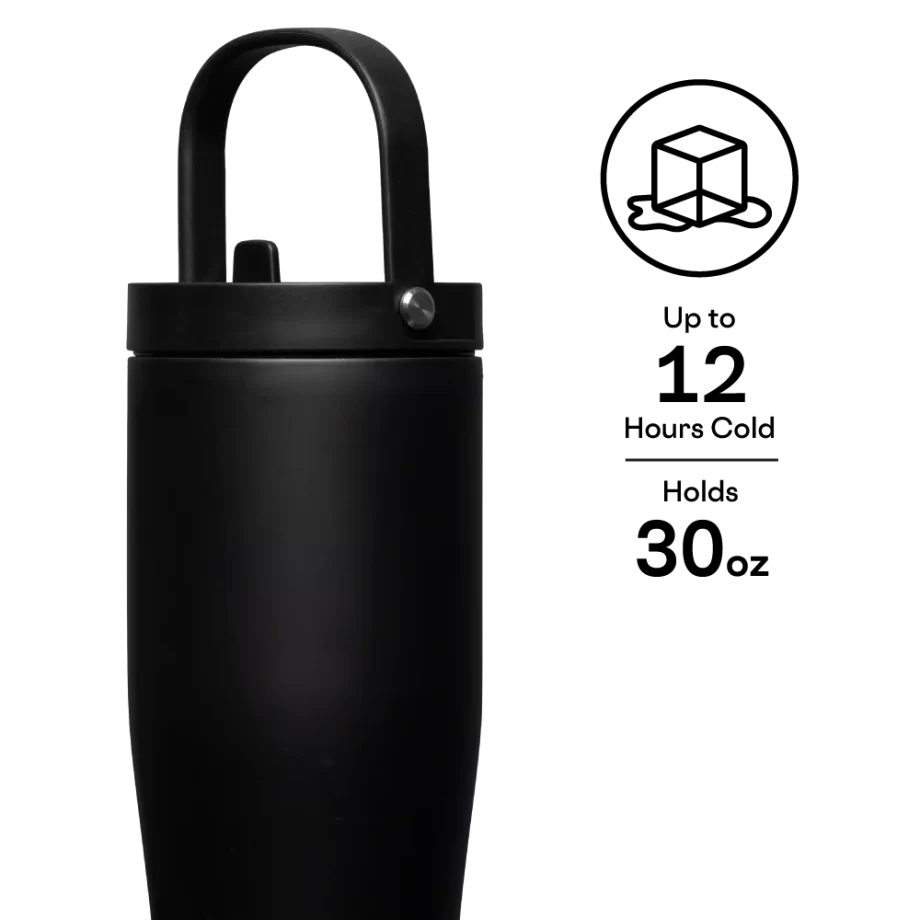 Corkcicle 30 oz Go Cup XL Matte Black Tumbler