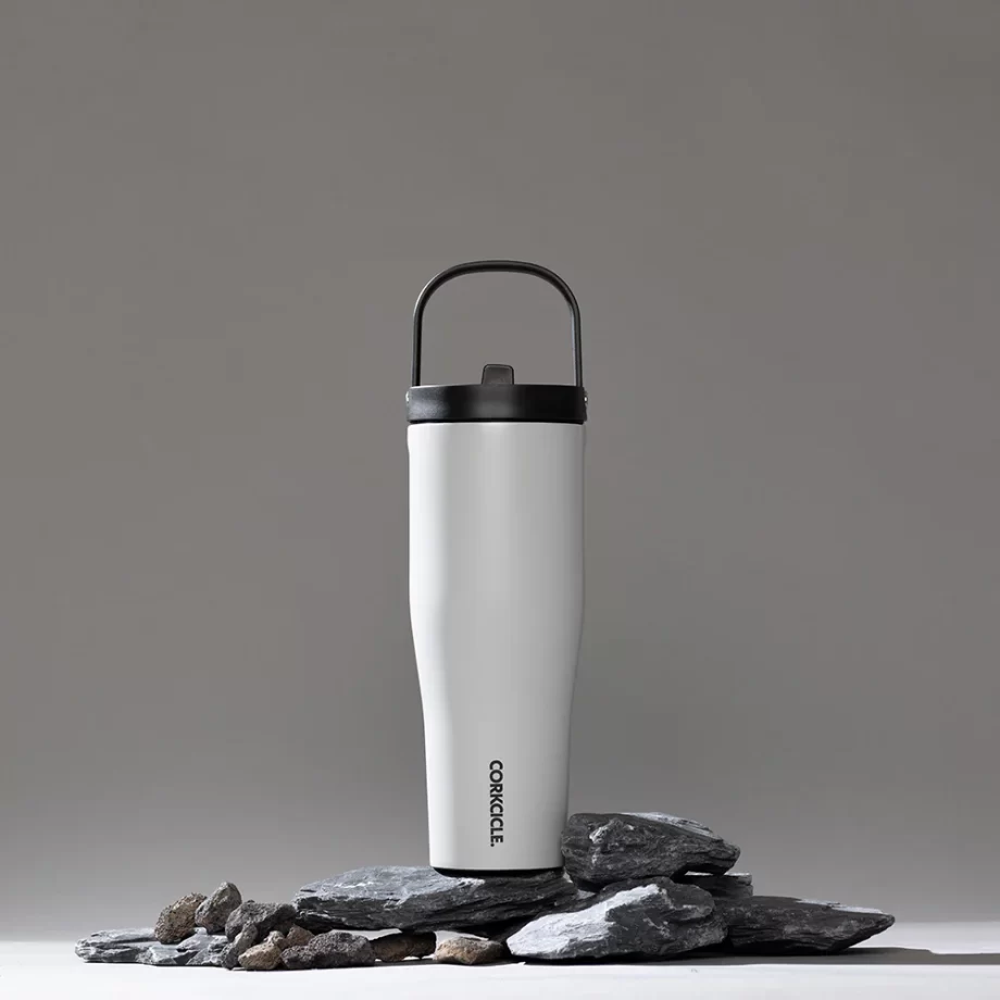 Corkcicle 30 oz Go Cup XL River Rock (Grey) Tumbler