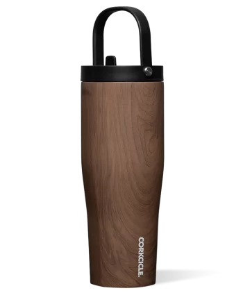 Corkcicle 30 oz Go Cup XL Walnut Wood tumbler