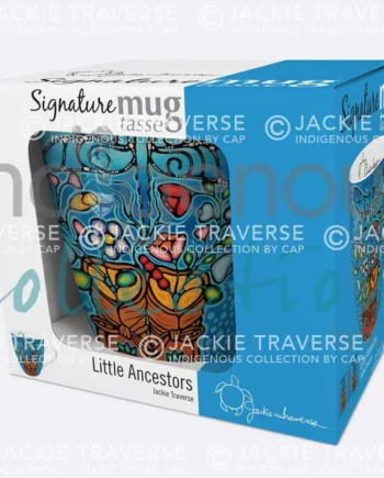 little ancestors 18oz mug box designed by indigenous artist jackie traverse