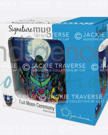 Full moon Ceremony mug box by Indigenous Artist Jackie Traverse